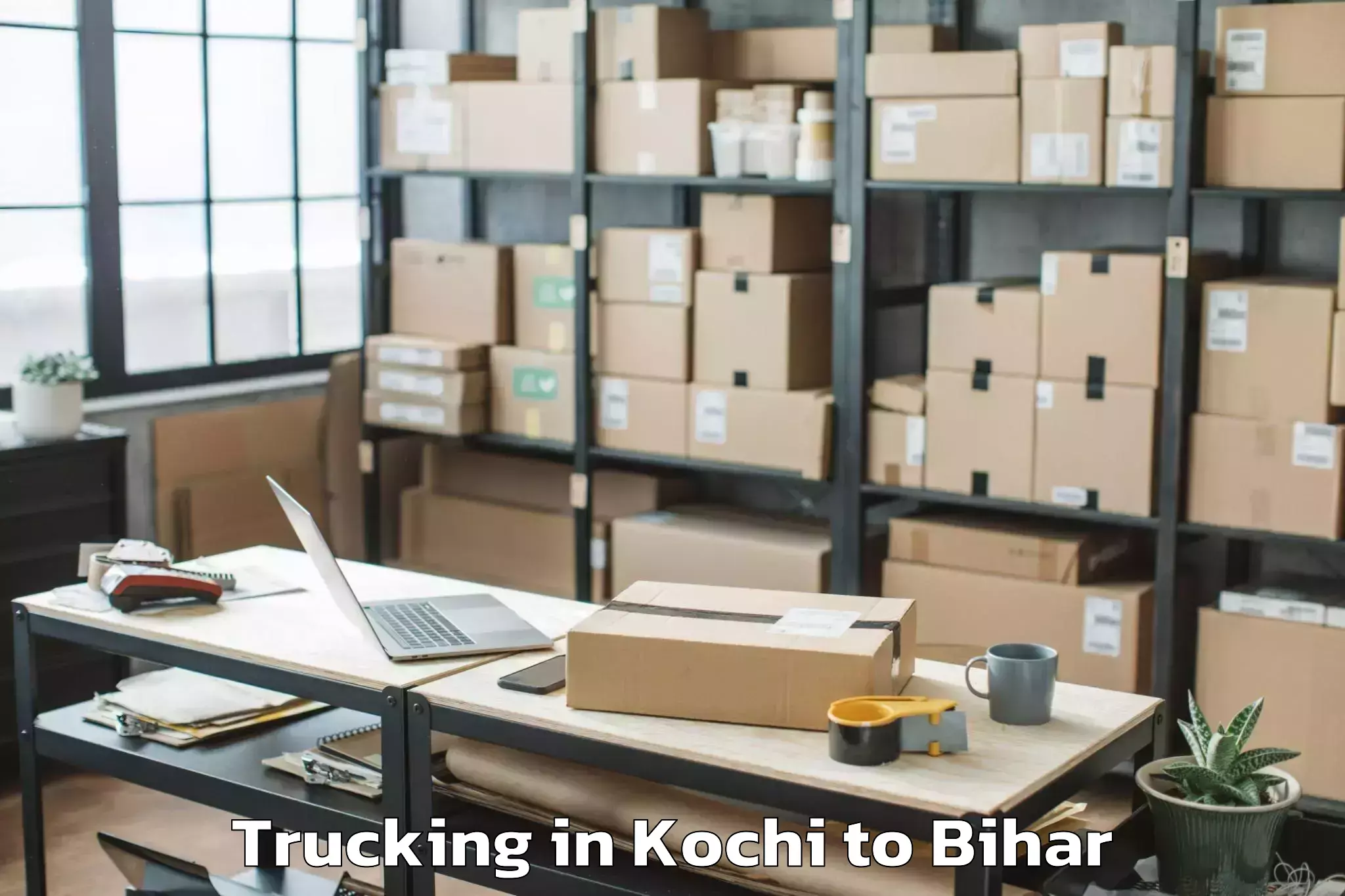 Book Kochi to Damdaha East Trucking Online